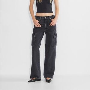 Aritzia Black Cargo Jeans